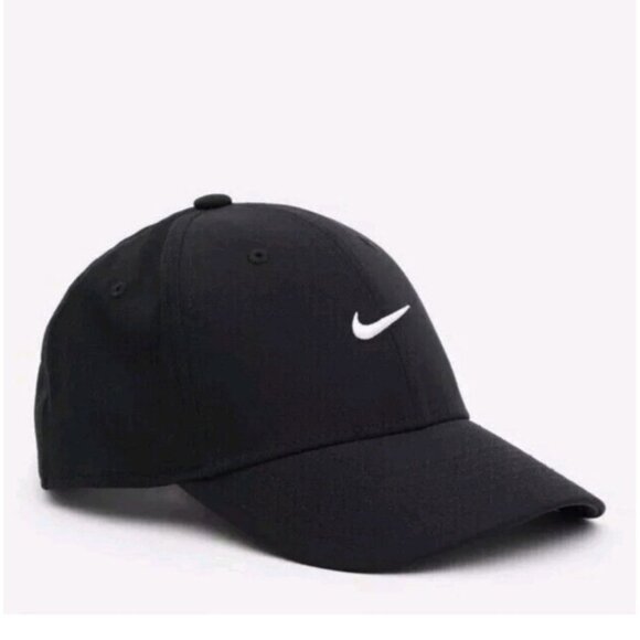 Nike Dri Fit Club Cap Structured Swoosh Hat Black White SZ L/XL Adult FV5563 010 - Picture 6 of 15